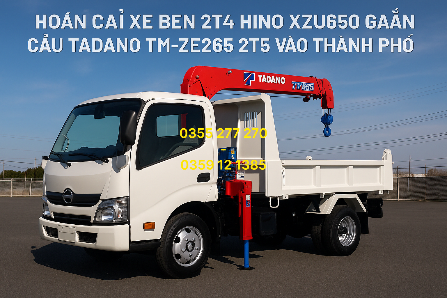 hoán cải xe ben hino xzu650' xe ben hino gắn cẩu tadano tm-ze265' hoán cải xe ben 2t4 vào thành phố' cẩu tadano 2t5 cho xe ben hino' xe ben hạ tải 2t4 lưu thông 24/24' hoán cải xe ben gắn cẩu miền tây' xe ben hino gắn cẩu 2,5 tấn tadano' xe ben cẩu tadano tm-ze265 miền đông' hoán cải xe tải tự đổ có cần cẩu' xe ben gắn cẩu tadano tại tphcm' đăng kiểm xe ben hino gắn cẩu 2t5' xe ben gắn cẩu 2-trong-1 tiết kiệm' chi phí hoán cải xe ben gắn cẩu' xe ben hino vào thành phố 24/24' dịch vụ hoán cải xe ben hino uy tín' xe ben cẩu 2,5 tấn tadano miền trung' xe ben gắn cẩu 2t5 tây nguyên' xe ben hino xzu650 wkmrs3 gắn cẩu' bảo hành hoán cải xe ben gắn cẩu' nguyên vĩ auto hoán cải xe ben cẩu'