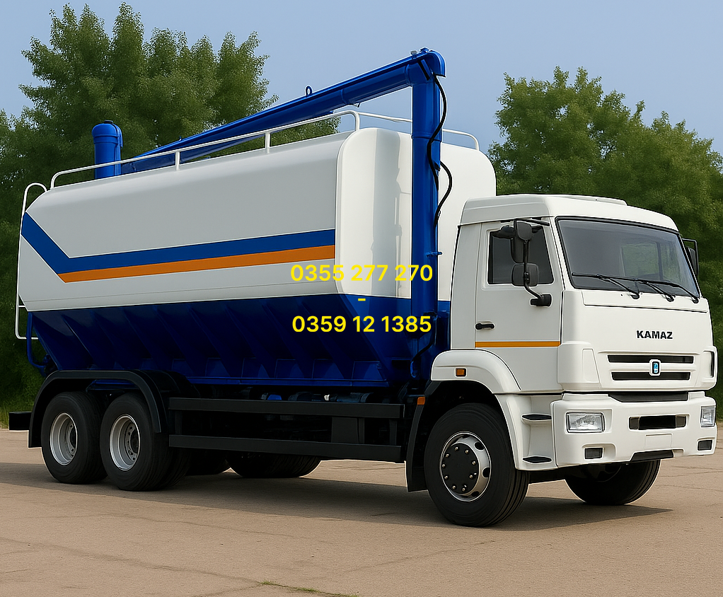 xe bồn KamAZ chở cám' xe bồn chở cám Nguyên Vĩ' xe bồn chở thức ăn chăn nuôi' xe KamAZ 65117 15 tấn' xe KamAZ 53229'  xe KamAZ 3 chân chở cám'  bồn chở cám trục vít'  bồn cám inox 304' xe chở cám giá rẻ'