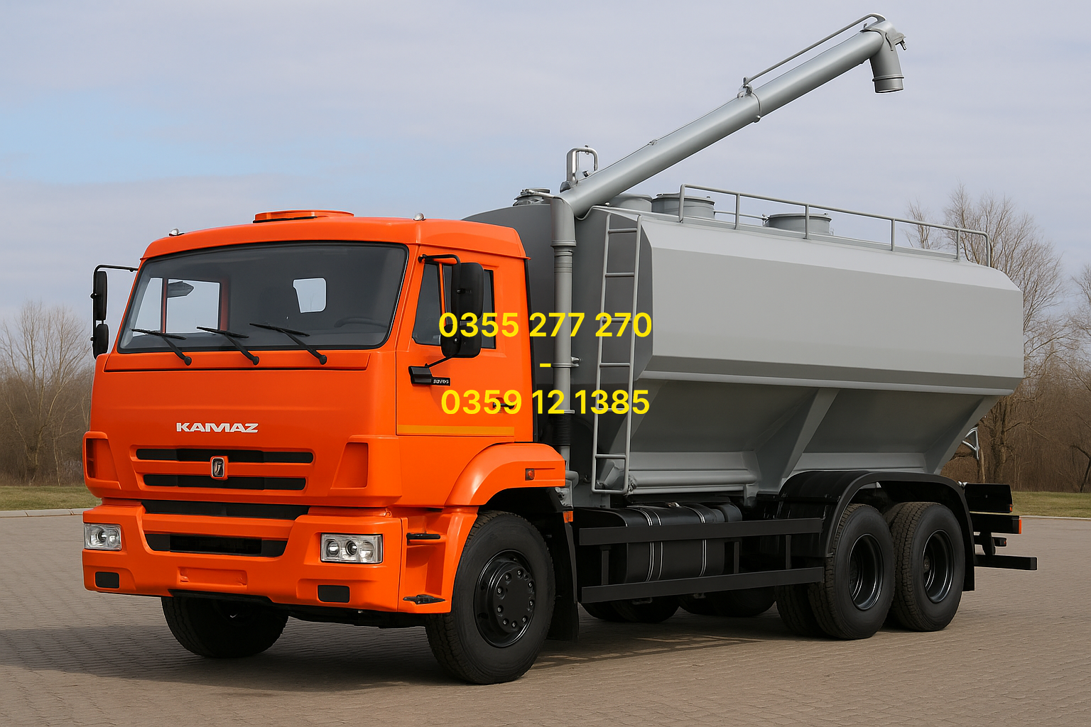 xe bồn KamAZ chở cám' xe bồn chở cám Nguyên Vĩ' xe bồn chở thức ăn chăn nuôi' xe KamAZ 65117 15 tấn' xe KamAZ 53229'  xe KamAZ 3 chân chở cám'  bồn chở cám trục vít'  bồn cám inox 304' xe chở cám giá rẻ'