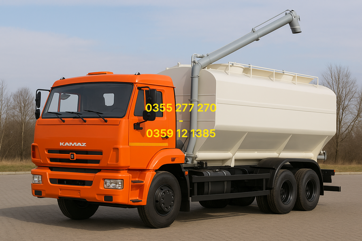 xe bồn KamAZ chở cám' xe bồn chở cám Nguyên Vĩ' xe bồn chở thức ăn chăn nuôi' xe KamAZ 65117 15 tấn' xe KamAZ 53229'  xe KamAZ 3 chân chở cám'  bồn chở cám trục vít'  bồn cám inox 304' xe chở cám giá rẻ'